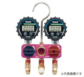 【ポイント10倍】イチネンTASCO ボールバルブ式デジタル ミニマニホールト TA122MD
