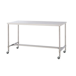 �y�|�C���g5�{�z�y�����i�z �R���H�� �X�e�����X���[�N�e�[�u�� �ړ��� H1037mm WHNC-18075-U75-H1037 SUS304 �I�Ȃ��^�C�v �y��^�z