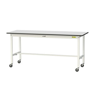 【直送品】 山金工業 ワークテーブル150シリーズ 移動式 RoHS2指令対応 塩ビシート天板 SURC-1860-GYW 【大型】