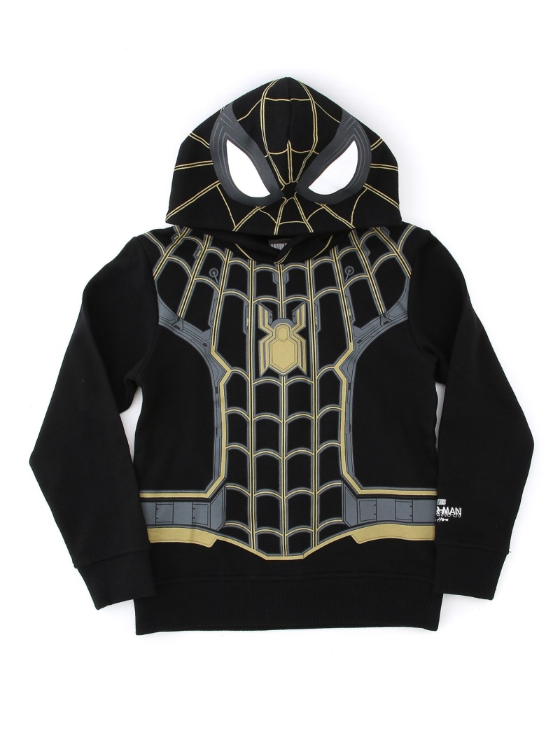 日本の公式オンライン MARVEL ブラックスーツ なりきり風パーカー スパイダーマンノーウェイホーム パーカー