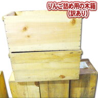 木箱2箱 りんご 箱 りんご箱 アンティーク 収納ボックス DIY 送料無料 20kg入用×2箱（木箱のみ） ※沖縄…