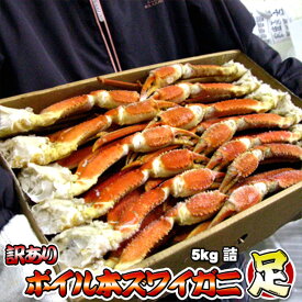 訳あり ボイル 本ズワイガニ 足 5kg 脚 ずわいがに脚 業務用 ボイル 送料無料 ※沖縄県は送料別途加算 御中元 キャンプ 夏祭り