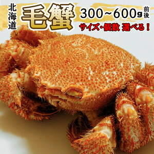北海道産 毛ガニ 300g〜650g サイズ個数選べる 蟹 カニ 北海道グルメ