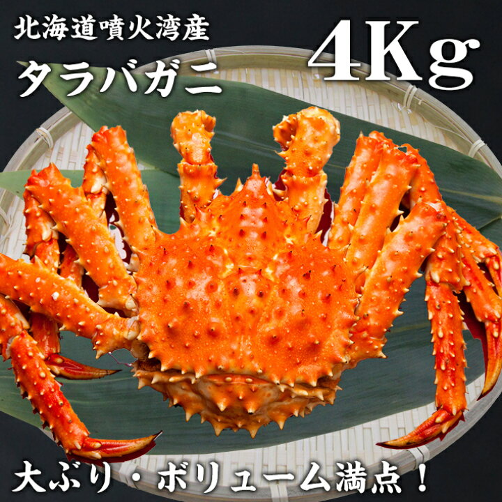楽天市場】【北海道 噴火湾産】 タラバガニ 4kg 前後 鮮度抜群 国産 