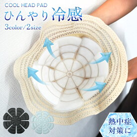 ヘルメット 冷却 クールヘッドパッド ヘッドパッド アイス PCM 帽子 ヘッドクール 子供 大人 キッズ ネッククーラー 帽子 保冷剤 頭 熱中症対策 暑さ対策 接触冷感 繰り返し使える 充電不要 夏