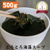とろとろ 海藻スープ 500g 大容量 チャック袋入り 昆布 コンブ こんぶ がごめ フコイダン 即席 わかめ 若…