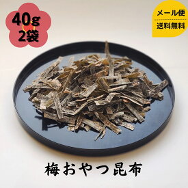 梅おやつこんぶ 40g 2個セット メール便 送料無料 昆布 こんぶ コンブ 国産 駄菓子 お茶請け おやつ 海藻 ダイエット 食物繊維 健康 おつまみ お菓子 珍味 クエン酸 疲労回復 熱中症対策 父の日 母の日 敬老の日 還暦 お祝い お見舞い プチギフト お取り寄せグルメ dskomb