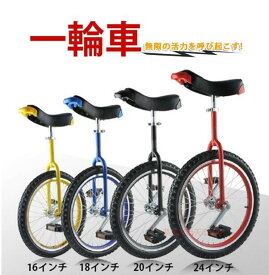 一輪車 16インチ 18インチ 20インチ 24インチ スタンド付 ユニサイクル 組み立て式 競技用 大人用 子供用 スポーツ 運動キッズ 誕生日 プレゼント