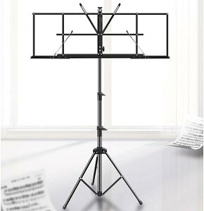 譜面台 エクストラワイド楽譜スタンド ポータブル 昇降式 折りたたみ楽譜スタンド ギター 古箏楽譜スタンド ポータブルミュージックスタンド