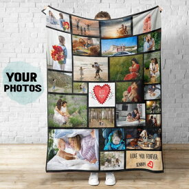 写真入り ブランケット オリジナル 毛布 ブランケット ひざ掛け オーダーメイド プレゼント 誕生日 記念日 カップル 友達 バレンタイン ペット 思い出 メモリアル クリスマス ギフト 推しグッズ 贈り物 長寿のお祝い 旅行の記念 誕生記念 うちの子グッズ 愛犬 愛猫 名入れ