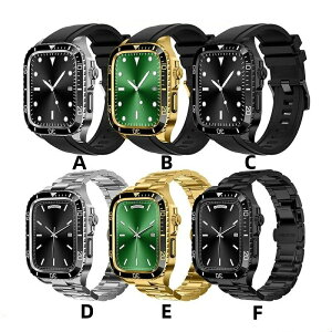 apple watch7/8 /9�o���h �X�e�����X Watch series 7 �X�e�����X �o���h Watch SE 44mm Watch �o���h apple watchS9 /S8/5/6/7 ��̌^ �����p�o���h �X�e�����X�J�o�[�o���h 45mm