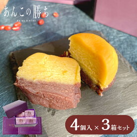 【セット販売】 あんこの勝ち ANすいーとぽてと 4個入×3箱 和 勝ちスイーツ 縁起 応援 合格 祈願 受験 必勝 験担ぎ 成就 試合 スポーツ お供え 御仏前 お年賀 帰省 お歳暮 入園 入学 入社 卒業 転職 送別会 新生活 学生 新学期 差し入れ