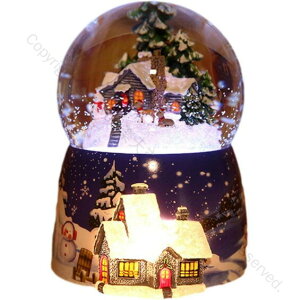 クリスマス プレゼント ミュージカルスノードームオルゴール 回転可能な発光 自動スノーオルゴール 優れた誕生日ギフト 約1.5kgの重量感ある高品質装飾品