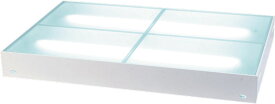 ディスプレイステージ ガラスステージ コレクションステージ 什器 商品展示用 ディスプレイ台 スモークガラス 140×90cm ディスプレイ コレクション おしゃれ シンプル 新生活 パレットライフ