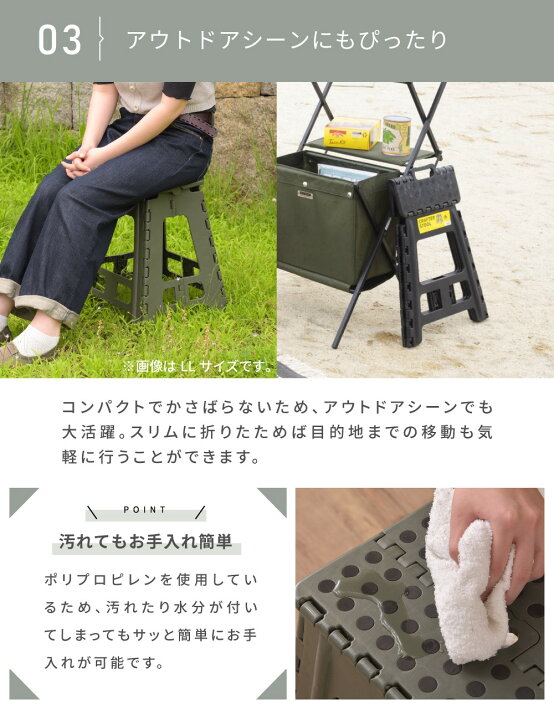 楽天市場】踏み台 脚立 折りたたみ スツール ステップ台 子供 洗面所 