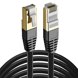 CAT8 LAN�P�[�u�� 40Gbps �����ʐM 1m 2m 3m 5m SSTP ��d�V�[���h �m�C�Y�΍� �ܐ܂�h�~ �ܐ܂ꂵ�Ȃ� ���������ȒP RJ45 �L��LAN ���[�^�[ �p�\�R�� PS5 Nintendo Switch �Q�[�� �e�����[�N �ݑ�Ζ� �����