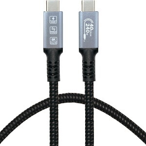 USB4���}���[�d�E�����f�[�^�]���P�[�u��40Gbps 240W�}���[�d 8K60Hz�f���o�� E-marker���� USB Type-C to Type-C �m�[�gPC�Ή� MacBook iPad iPhone Switch PS5�Ή� �ϋv�҂݃X���[�u �f���h�~ ���ϋv ���苋�d �m�C