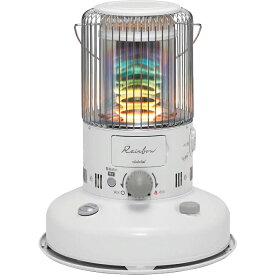 ＼3/10 最大ポイント7倍※要エントリー＆条件達成／お取り寄せ 電池レス石油ストーブ 手回し点火 木造(戸建)7畳まで コンクリート(集合)9畳まで トヨトミ レインボーストーブ ホワイト RB-G2524-W TOYOTOMI 【北海道・沖縄・離島配送不可】【KK9N0D18P】