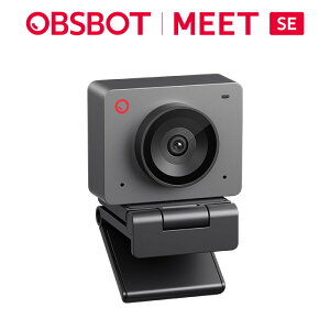 OBSBOT Meet SE 1080P 100FPS FHD Web�J���� �E�F�u�J���� AI���� 1/2.8 CMOS HDR �ʑ������oAF �t�B���^�[���H �m�C�Y�ጸ�}�C�N ���C�u�z�M �r�f�I�ʘb PC Mac Windows