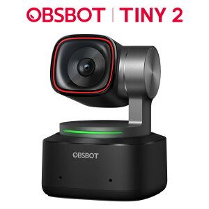 OBSBOT Tiny 2 webJ AIǐ EFuJ HDR 4K 5000f SfAF WFX`[  mCL}CN c CuzM rfIʘb PC Mac Windows