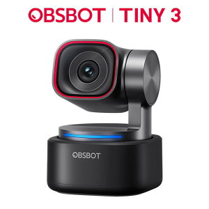 OBSBOT Tiny 3 Web�J���� 4k �ƊE���̋�ԃI�[�f�B�I �E�F�u�J���� 1/1.28�C���`CMOS AI�ǔ� Youtube Twitch �z�M ������ Zoom Teams �I�����C���~�[�e�B���O�Ή�