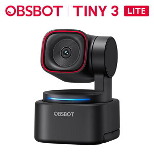 OBSBOT Tiny 3 Lite Web�J���� 4k �ƊE���̋�ԃI�[�f�B�I �E�F�u�J���� 1/2�C���`CMOS AI�ǔ� Youtube Twitch �z�M ������ Zoom Teams �I�����C���~�[�e�B���O�Ή�