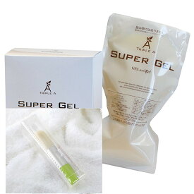 ゲルアンドゲル （ゲル＆ゲル ） トリプルA スーパーゲル 500 詰め替え用 500g ＆ 熊野筆洗顔ブラシ プレゼント