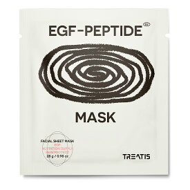 リニューアル/韓国美容皮膚科ブランド[Treatis] EGF PEPTIDE MASK PACK 10枚入/ペプチドマスクパック/シートマスク/再生/保湿/栄養/ドクターズコスメ