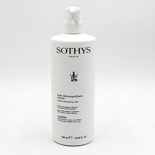 Sothys ソティスクリアリティクレンジングミルクSPA サロンサイズ 卓越 500ml 贈呈 Clarity Cleansing Milk - For Witch Salon Extract Fragile Size Capillaries Hazel With Skin
