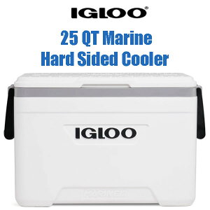 y񂹁zIgloo 25 QT Marine Hard Sided Cooler White CO[ } n[hTChN[[ zCg N[[{bNX ۗ  ȒP ^тɕ֗ ő36ʎ[\ 23.7L n[h
