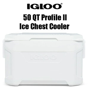 y񂹁zIgloo 50 QT Profile II Ice Chest Cooler, White CO[ ACX`FXgN[[ zCg N[[{bNX ۗ  ȒP ^тɕ֗ ő83ʎ[\ 47.32L n[h 