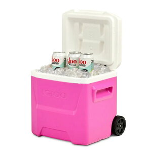 _݌ɗL^ Igloo 16 QT CO[ O[i n[hTCh ACX`FXg [[N[[{bNX ANA} sN u[ Laguna Hard Sided Ice Chest Roller Aquamarine Pink blue n[hN[[ 