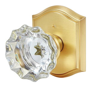 y񂹁zv~AKXhAmu v~AKXhAmu bNt oX[ Q S[h CeA CLCTK Premium Glass Door Knobs, Bathroom Bedroom Door Knobs with Lock, Privacy Gold Door Knob