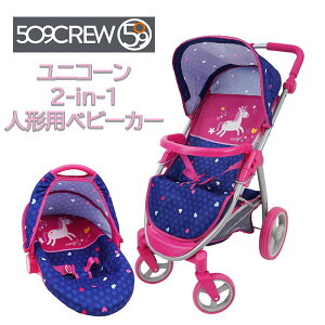 y񂹁z509 Crew Unicorn 2-in-1 Doll Travel System jR[ 2-in-1 h[xr[J[ l`p gx O\ `ChV[g xr[J[ɕϊ V ߉\nh Lm