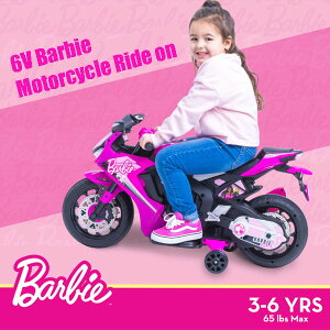 񂹁 6V Barbie Motorcycle Ride on 6{g o[r[ [^[TCNChI oCN A TEh 萫 S ⏕ o[r[l` wbhCg ~[ tbgy_ 2}