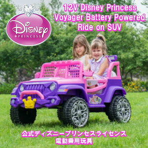 y񂹏iz fBYj[ vZX dpߋ {CW[obe[쓮SUVCh 12V Disney Princess Voyager Battery Powered Ride SUV  d ȒP LEDCg yTEh G