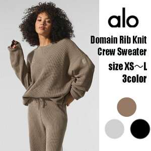 ALO Yoga Kič蒼A Domain Rib Knit Crew Sweater hCujbgN[Z[^[ Z[^[ jbg 100 y I[o[TCY BTS JIN O[oAoT_[AC W 傫߃TC