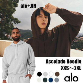 ★ alo yoga ★ ALO+JIN アロー 公式 アコレードパーカー ベストセラー Accolade Hoodie パーカー トレーナー ビッグサイズ ユニセックススタイル トレンド ブランド BTS JIN グローバルアンバサダー就任 ジン ジン着用商品 メンズ レディース ファッション スウェット