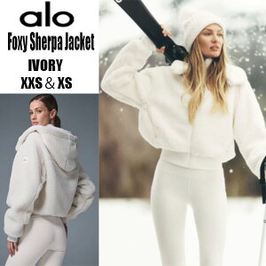 �y�݌ɗL��zalo Foxy Sherpa Jacket �t�H�N�V�[�V�F���p�W���P�b�g Ivory XXS��XS 2�T�C�Y �A�E�^�[ �q�b�v�� ���O���\�ȃt�[�h ���߂̋� �t�����g�W�b�v ���u�҂݂̑��Ɛ� �������Ƃ������S