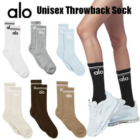 ★ALO yoga★ 正規品米国より直輸入 ユニセックス スローバックソックス BTS JIN グローバルアンバサダー就任 Unisex Throwback Sock 日本未発売 靴下 ソックス やわらかい リラックス クッション性 アローヨガ スポーティ クリスマス プレゼント 誕生日 トレーニング 流行