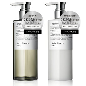 【公式】ヘアセオリーラボ セラムイン シャンプー＆トリートメント セット / 各300ml / Hair Theory Lab 正規品 / うねり くせ毛 パサつき 乾燥 ダメージケア 美容液 美容室専売 ケラチン ノンシリコン 縮毛矯正 香水シャンプー トステア