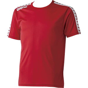 【メール便送料無料】【arena　アリーナ】【ウェア】半袖Tシャツ ARN-6331 チームライン　T　シャツ レッド RED 部屋着
