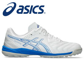 【2024年春夏モデル】【アシックス　asics】【シューズ　靴】 フットサルシューズ(トレーニングモデル) CALCETTO(カルチェット) WD 9 TF ワイド幅 メンズ レディース 男女兼用 1113A038 (101) ホワイト/エレクトリックブルー [240412] 父の日 プレゼント