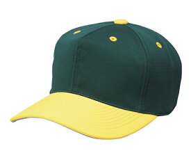 【SSK　エスエスケイ】【帽子】野球　キャップ　エスエスケイ 角ツバ6方型ベースボールキャップ SSK-BC062 (5030)グリーン×イエロー