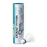 【 ヨネックス YONEX 】【 アクセサリー 】 バドミントン シャトル 6個入 メイビス 2000P ウイングリブ構…