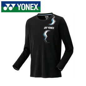 【メール便送料無料(追跡可能)】【 ヨネックス YONEX 】【 ウェア 】 テニス バドミントン 長袖 Tシャツ メンズ レディース 男女兼用 ヨネックス YONEX 16807 (007) ブラック [250609][amz]