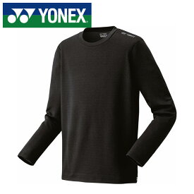 【メール便送料無料(追跡可能)】【 2025年 秋冬モデル】【 ヨネックス YONEX 】【 ウェア 】 テニス バドミントン 長袖 Tシャツ メンズ レディース 男女兼用 シャツ 16818 (007) ブラック [251015][amz]