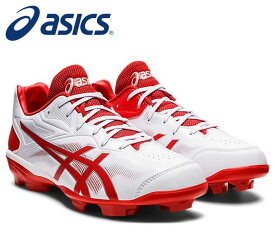 【アシックスベースボール　asics】【シューズ　靴】野球 ポイントスパイク スターシャイン 3 メンズ レディース 男女兼用 軽量 1123A033 101 ホワイト/レッド [ten][220415] 父の日 プレゼント