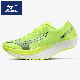 ★超特価品★【ミズノ　MIZUNO】【シューズ　靴】陸上競技 レーシングシューズ ウエーブデュエルPRO メンズ レディース 男女兼用 ランニングシューズ 駅伝 プロ U1GD220002 ライム/ブラック/ホワイト [ten][221003] 父の日 プレゼント