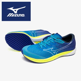 【 2026年 秋冬モデル】【 ミズノ MIZUNO 】【 シューズ 靴 】 陸上 ランニングシューズ ウエーブデュエル 4 メンズ レディース 男女兼用 2E レーシングシューズ レーシング 長距離 U1GD255032 スカイブルー×ホワイト×イエロー [ten][260730][amz]